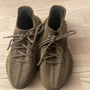 Yeezy Boost 350 V2 Olive Knit Sneakers